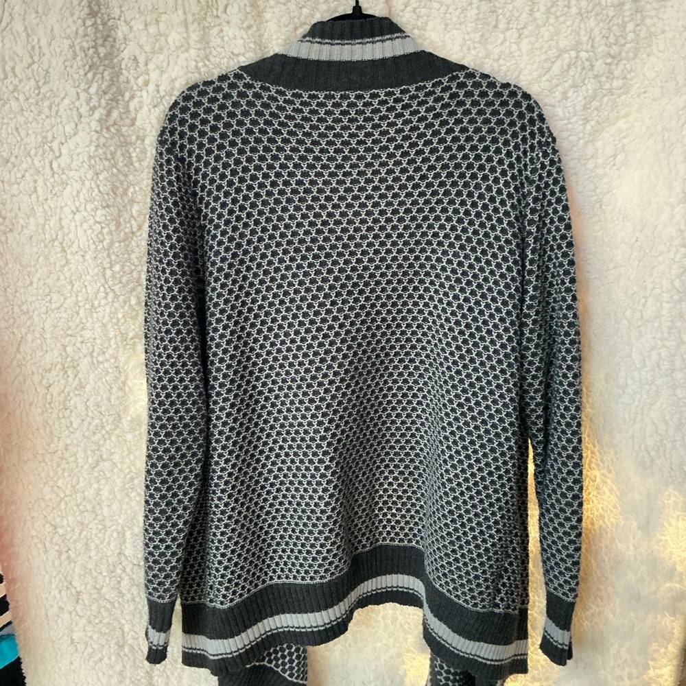 Apostrophe Black and Gray Women's Cardigan - Picture 3 of 3